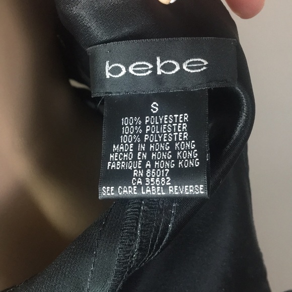 bebe High-Low Asymmetrical Hem Halter Style Top - Picture 13 of 14